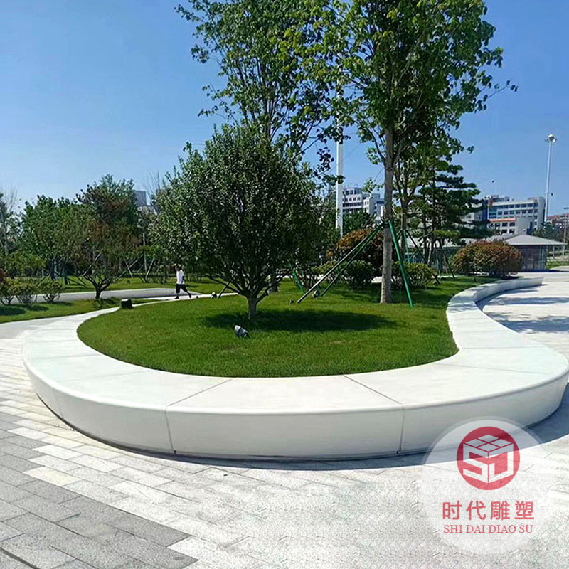 戶外玻璃鋼樹池座椅創(chuàng)意商場(chǎng)休閑椅定制景觀園林公共休息異形坐凳